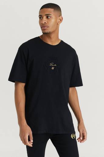 SIKSILK T-Shirt Dani Alves S/S Prestige Essential Tee Svart