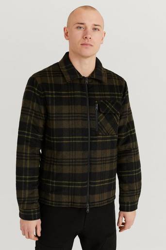 Woolrich Overshirt Timber Padded Over Shirt Grön