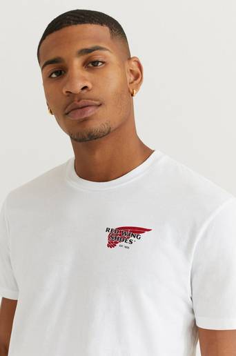 Red Wing Shoes T-Shirt Red Wing logo Tee Vit
