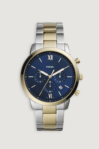 Fossil Klocka Neutra Chrono Blå