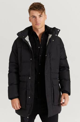 Gant Parkas The Long Alta Down Jacket Svart