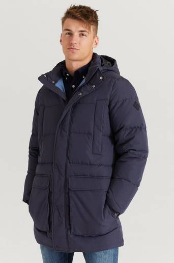 Gant Parkas The Long Alta Down Jacket Blå