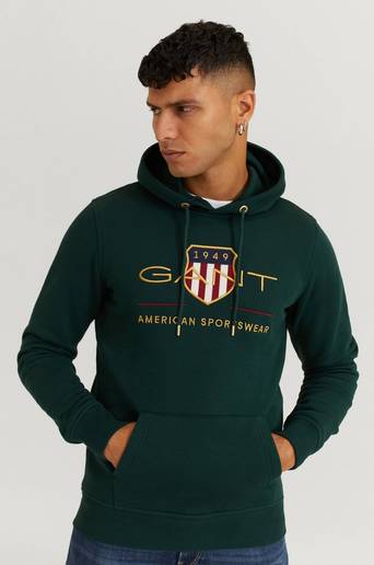 Gant Hoodie Archive Shield Hoodie Grön