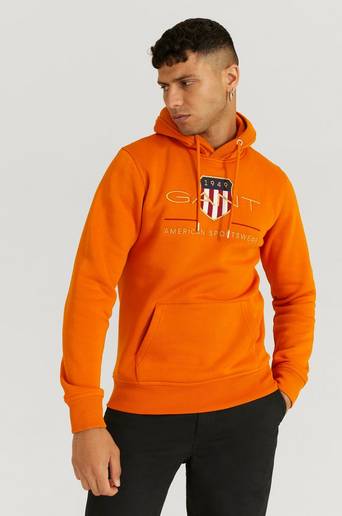 Gant Hoodie Archive Shield Hoodie Orange