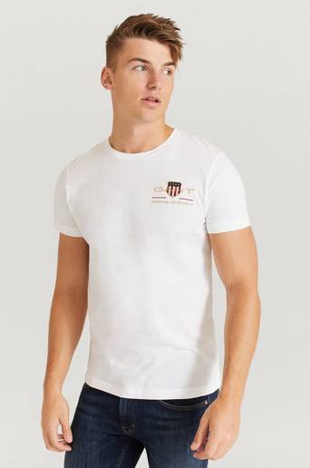 Gant T-Shirt Arcive Shield EMB SS T-Shirt Vit