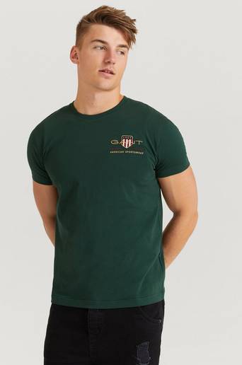 Gant T-Shirt Arcive Shield EMB SS T-Shirt Grön
