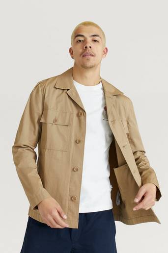 Wood Wood Overshirt Fabian Twill Overshirt Brun