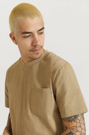 Wood Wood T-Shirt Bobby Pocket T-shirt Brun