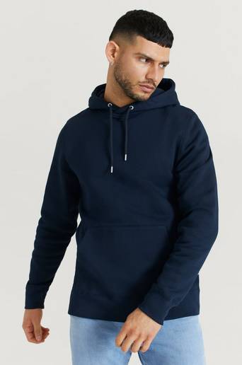 Wood Wood Hoodie Eddie Classic Hoodie Blå