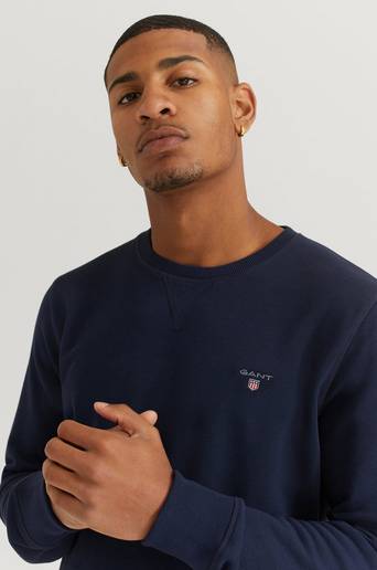 Gant Sweatshirt Original C-Neck Sweat Blå