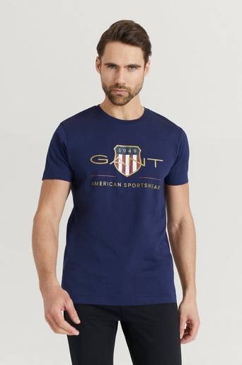 Gant T-shirt D2. Archive Shield SS T-shirt Blå