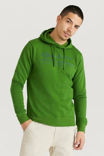 Gant Hoodie MD. Summer Sweat Hoodie Grön