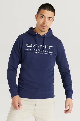 Gant Hoodie MD. Summer Sweat Hoodie Blå