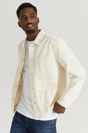 Gant Overshirt D1. Organic Twill Overshirt Vit