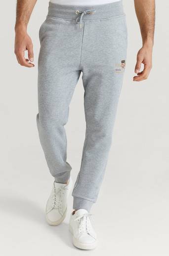 Gant Sweatpants D1. Archive Shield Sweatpants Grå