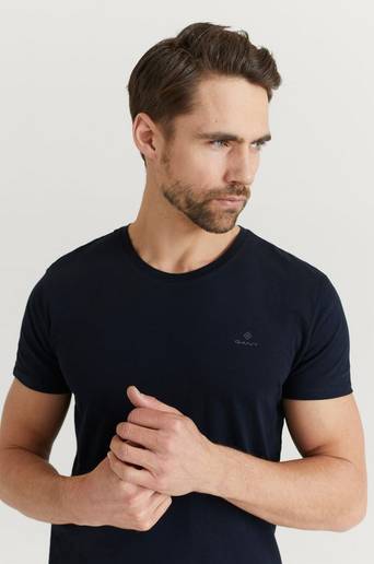 Gant 2-Pack T-shirt C-Neck T-shirt 2-Pack Svart