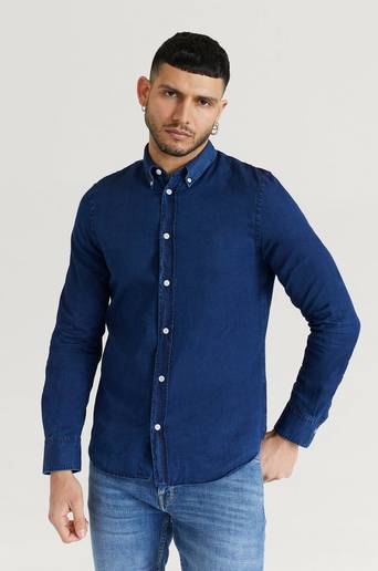 Filippa K Skjorta M. Lewis Chambray Shirt Blå