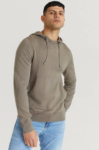 Filippa K Hoodie M. Arthur Knitted Hoodie Brun