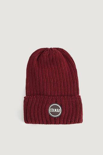 Colmar Mössa Ribbed Wool Hat Röd