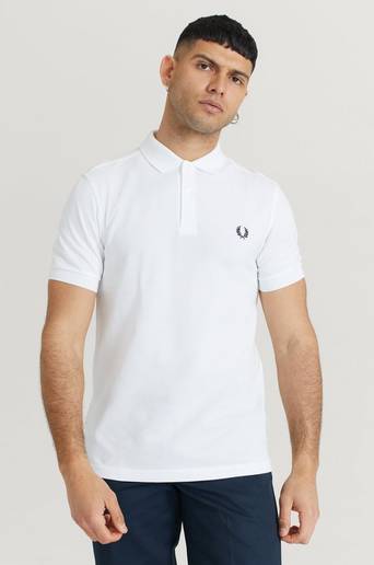Fred Perry Piké Plain Fred Perry Shirt Vit