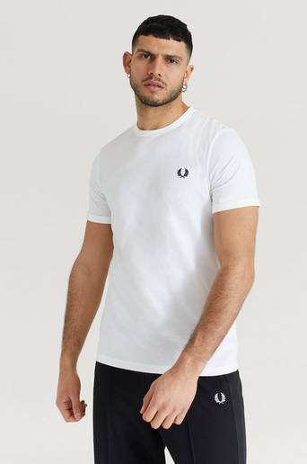 Fred Perry T-Shirt Ringer T-Shirt Vit