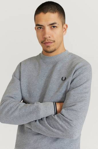 Fred Perry Sweatshirt C/N Sweatshirt Grå