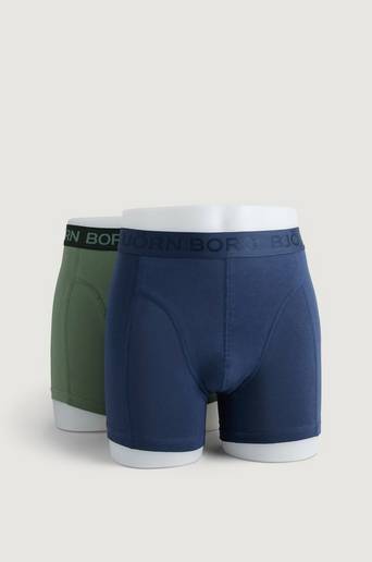 Björn Borg 2-Pack Boxerkalsonger Shorts Sammy Seasonal Sol Blå