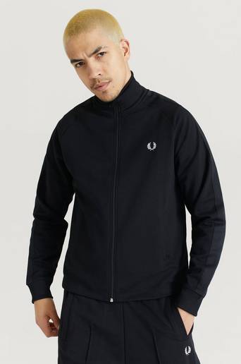 Fred Perry Jacka Tonal Tape Track JKT Svart