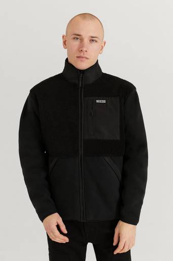 Nicce Jacka Plata Borg Jacket Svart