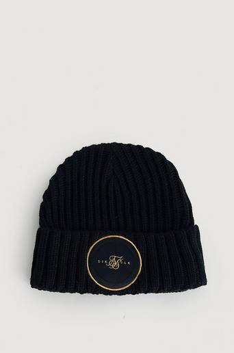 SIKSILK Mössa Rib Cuff Beanie Svart