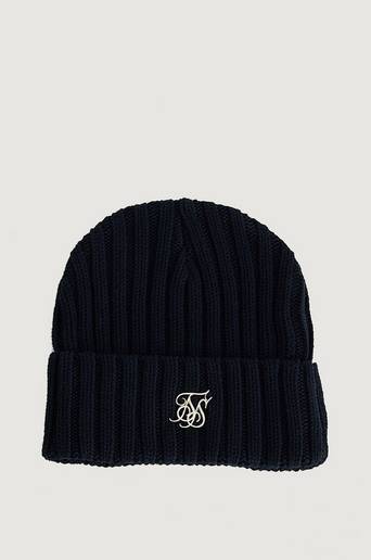 SIKSILK Mössa Ribbed Cuff Knit Beanie Svart