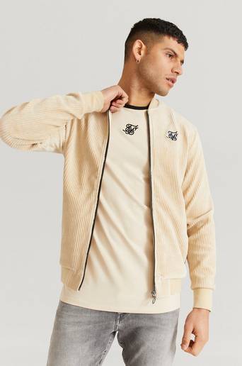 SIKSILK Ziptröja Allure Corduroy Bomber Brun