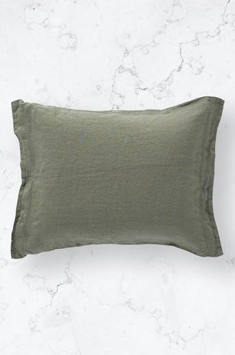 Studio Total Home Örngott Washed Linen Pillow Case Grön