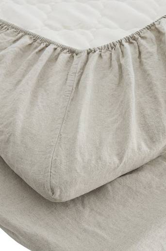 Studio Total Home Underlakan Washed Linen Fitted Sheet Natur