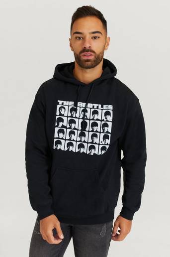 Rock Off Hoodie Beatles Hoodie Svart