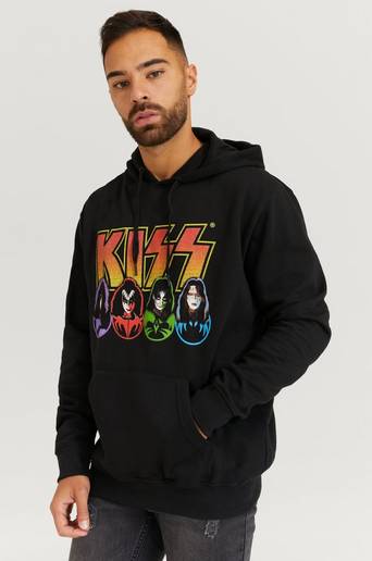 Rock Off Hoodie Kiss Hoodie Svart