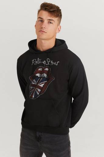 Rock Off Hoodie Rolling Stones Hoodie Svart