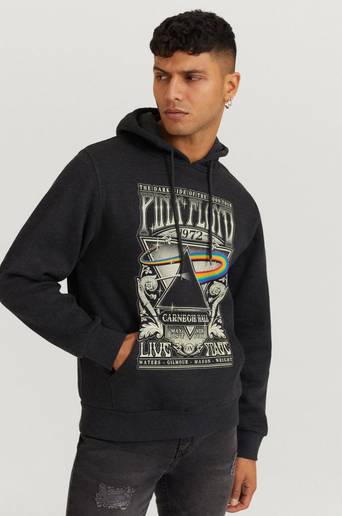 Rock Off Hoodie Pink Floyd Hoodie Grå