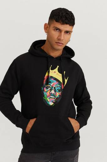 Rock Off Hoodie Biggie Hoodie Svart