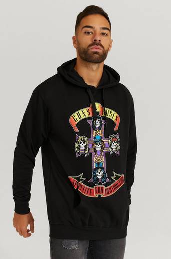 Rock Off Hoodie Guns N Roses Hoodie Svart