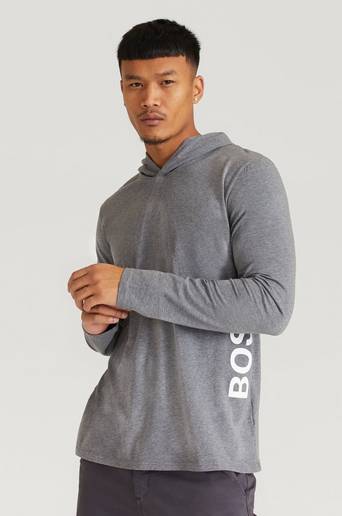 BOSS Hoodie Identity LS Shirt Hooded Grå