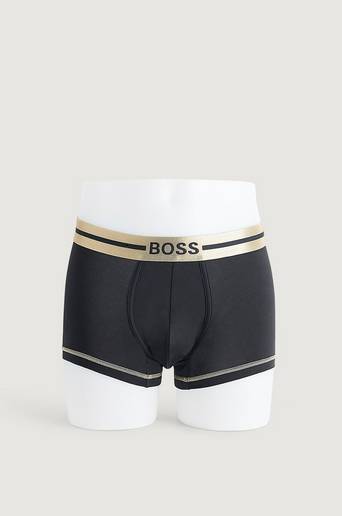 BOSS Boxerkalsonger Trunk Smooth Svart