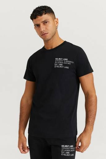 Helmut Lang T-Shirt Standard Tee Finest Svart