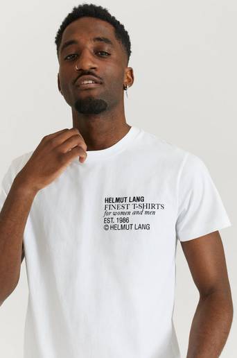 Helmut Lang T-Shirt Standard Tee Finest Vit