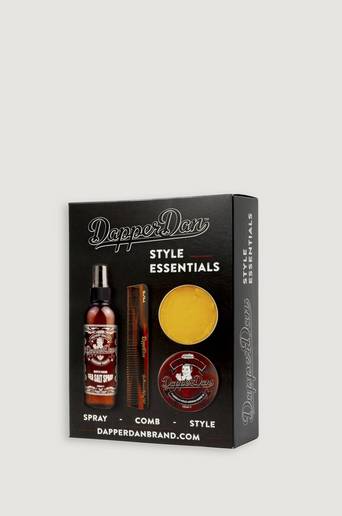 Dapper Dan Styling Essentials Gift Set (200ml Sea Salt, Deluxe Pomade, Styling Comb) Brun