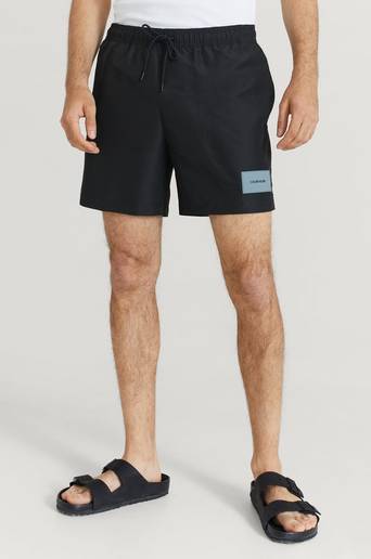 Calvin Klein Badshorts Medium Drawstring Svart