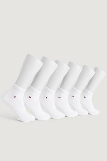 Tommy Hilfiger 6-Pack Strumpor TH Men Quarter 2P Vit