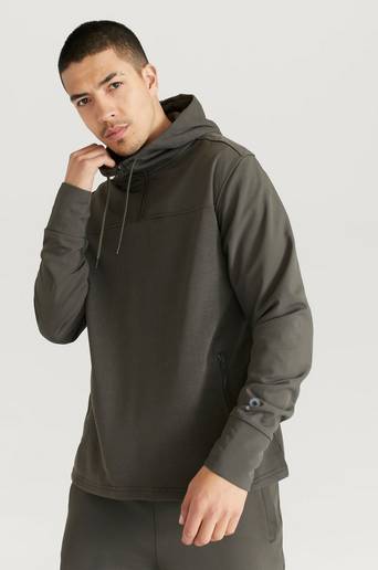 Studio Total Athleisure Hoodie Hybrid Hood Grön