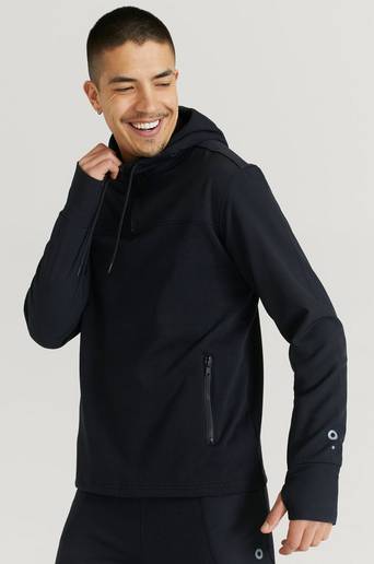 Studio Total Athleisure Hoodie Hybrid Hood Svart