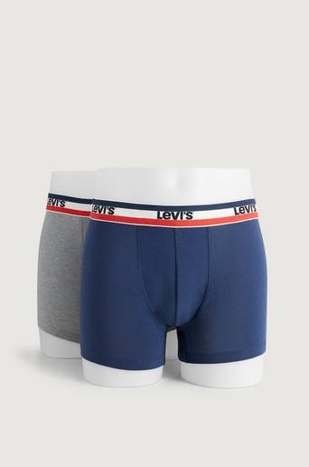 Levi's Boxerkalsonger Levi's Men Sprtswr Logo Boxer Brief 4-pack Blå